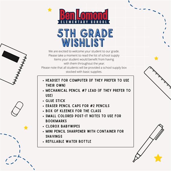 5th Wish List